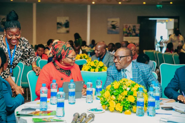 Roundtable discussion at a business forum