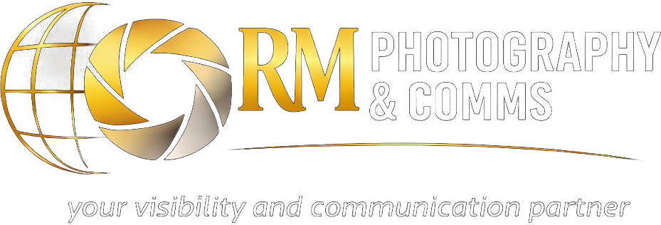 RM Photography & Comms logo with tagline
